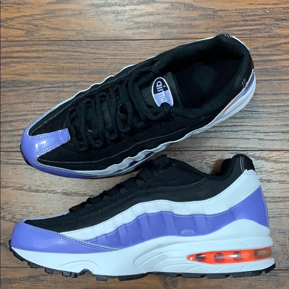 NIKE AIR MAX ‘95 LE (GS) black/total orange - Picture 10 of 16